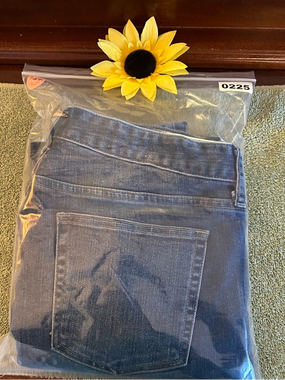 GAP Womens Jeans Sz 31 / 12 Mid Rise Straight Leg  Blue Denim Stretch Pants #225 - Picture 14 of 16